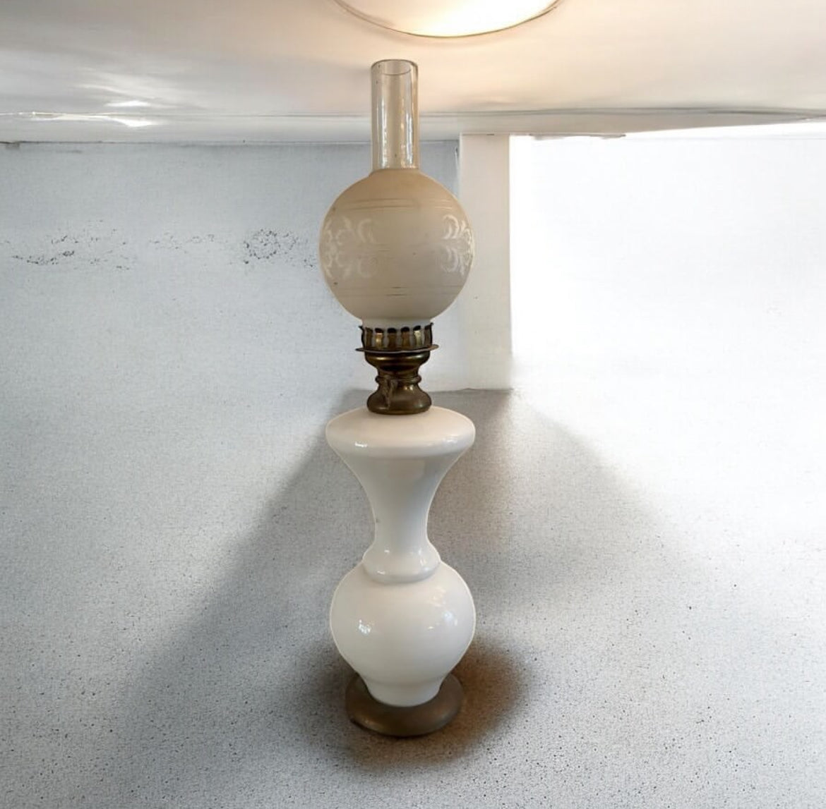 Opaline Glass Table Lamp