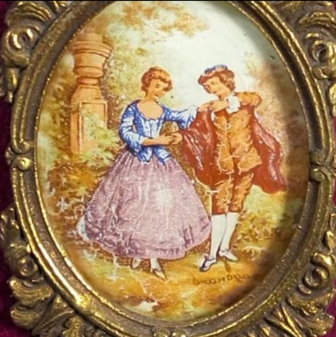 Brass Miniature Frames with Glass