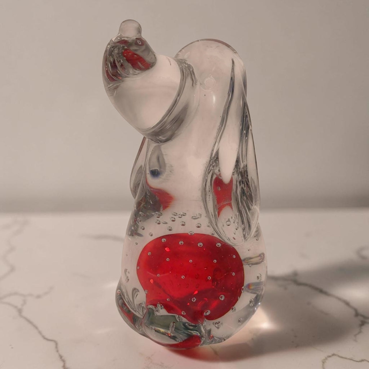 Murano Italian Glass Dog Figurine