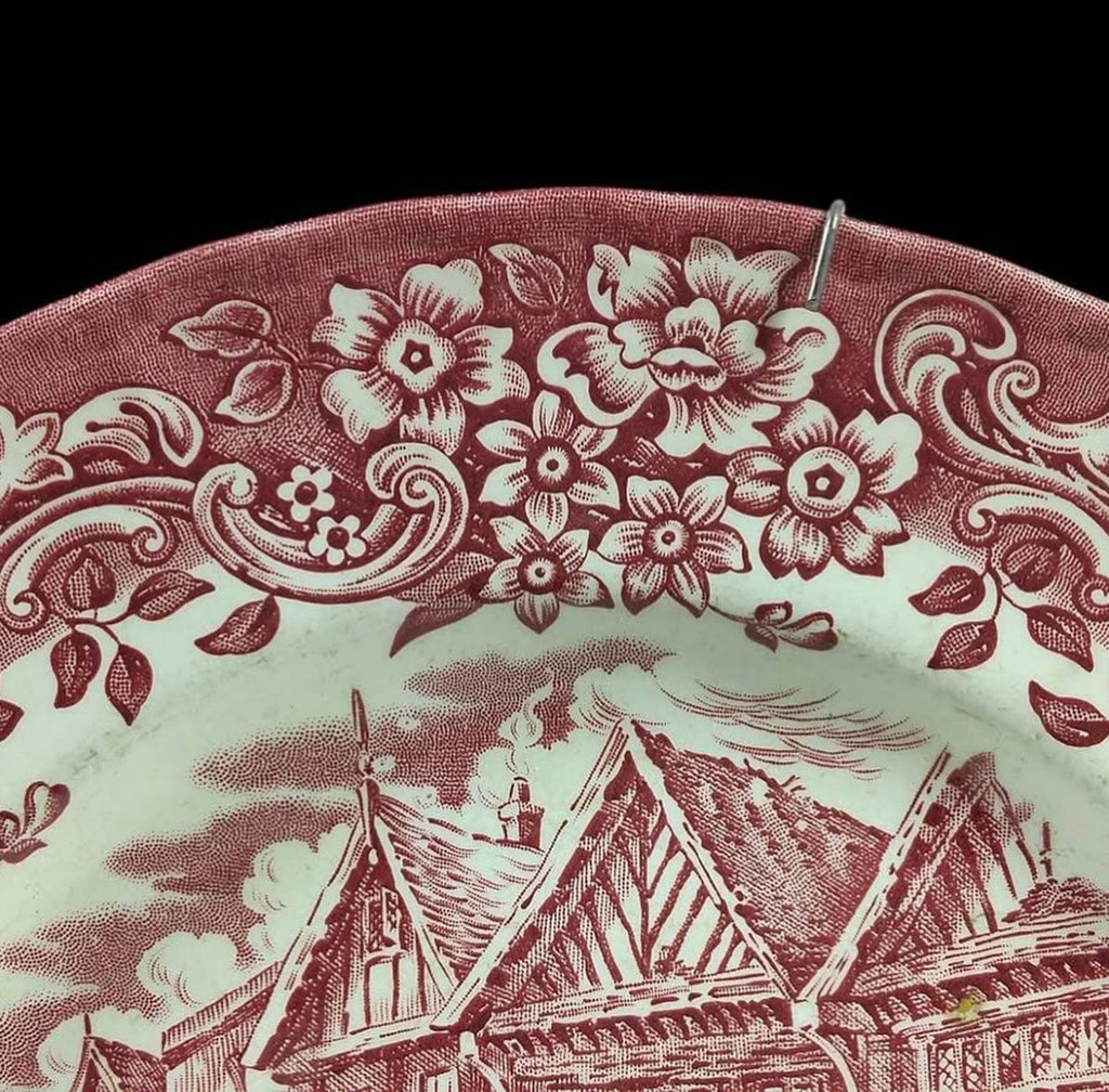 English Ironstone Wall Plate – Royal Tudor Ware