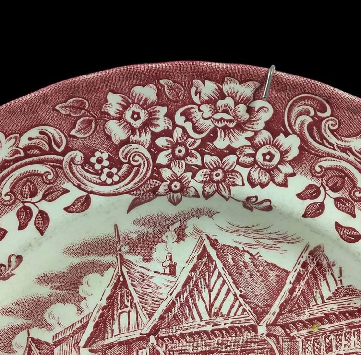 English Ironstone Wall Plate – Royal Tudor Ware