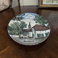 German Porcelain Plate with Miniature Artwork