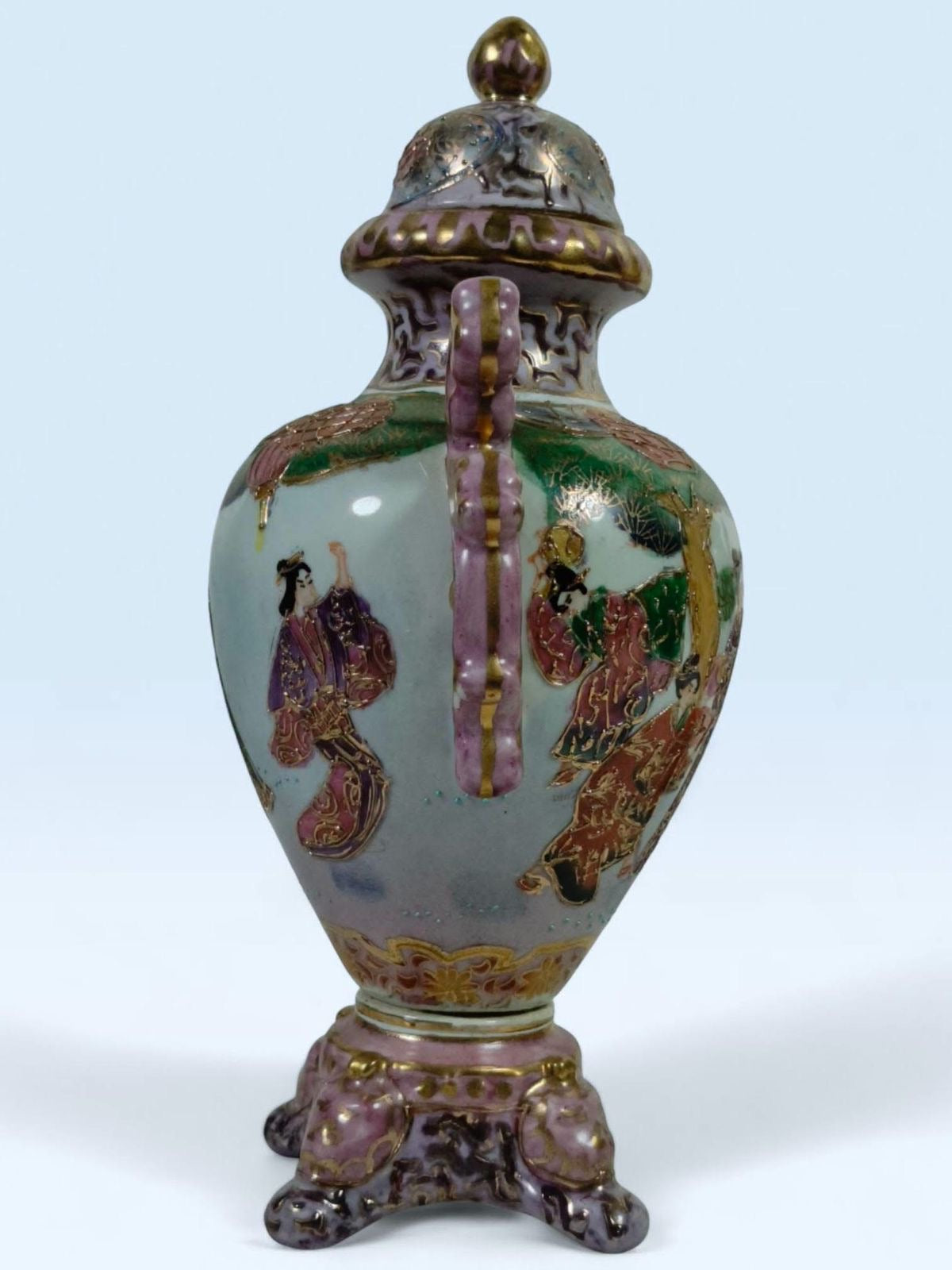 Pair of Chinoiserie Potiches with Bride Motif