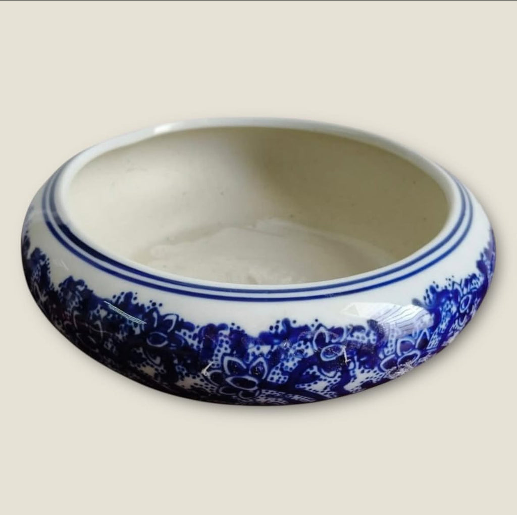 Bleu Blanc Porcelain Cachepot