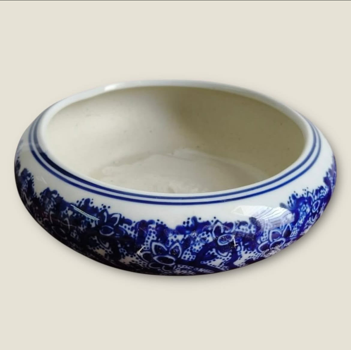 Bleu Blanc Porcelain Cachepot