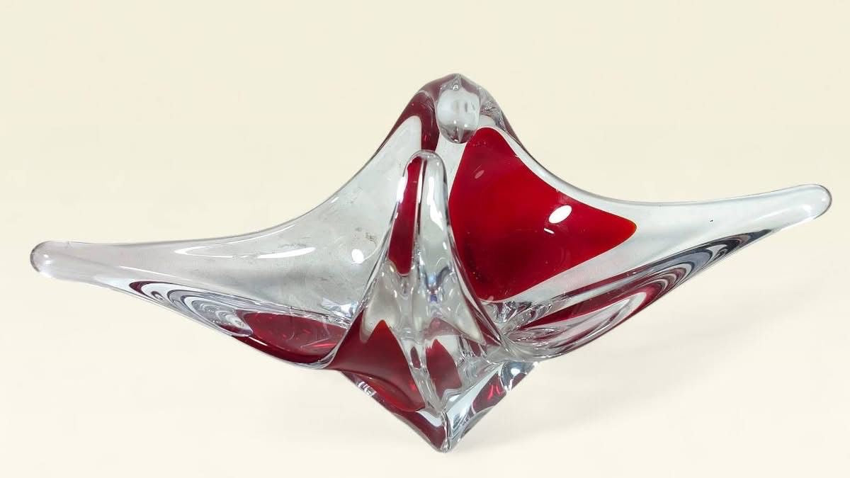 Large Italian Murano Flûteira – Multicolored Art Glass