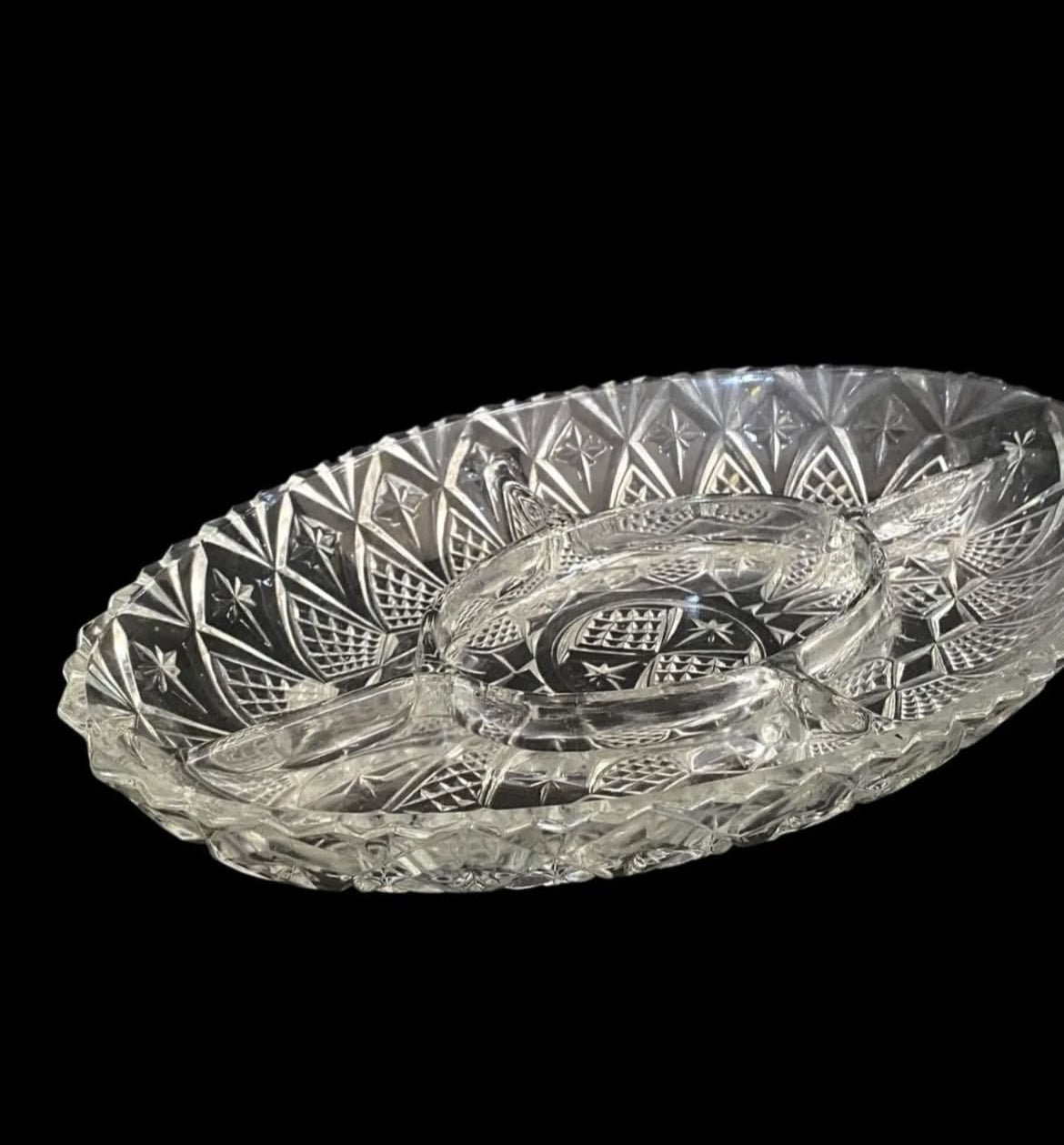 French Crystal Plate: Vintage Elegance