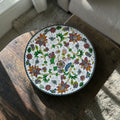 Cloisonné Plate with Raised Floral Detailing