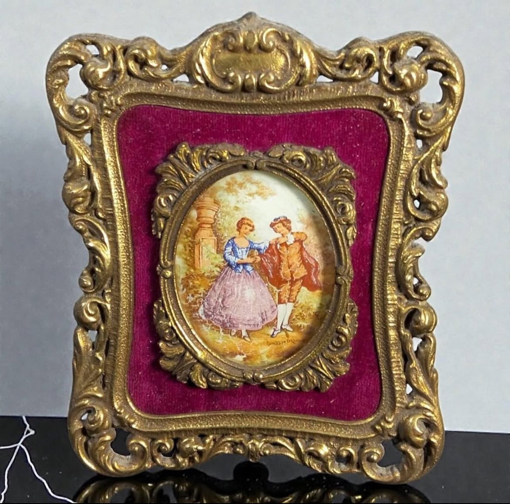 Brass Miniature Frames with Glass