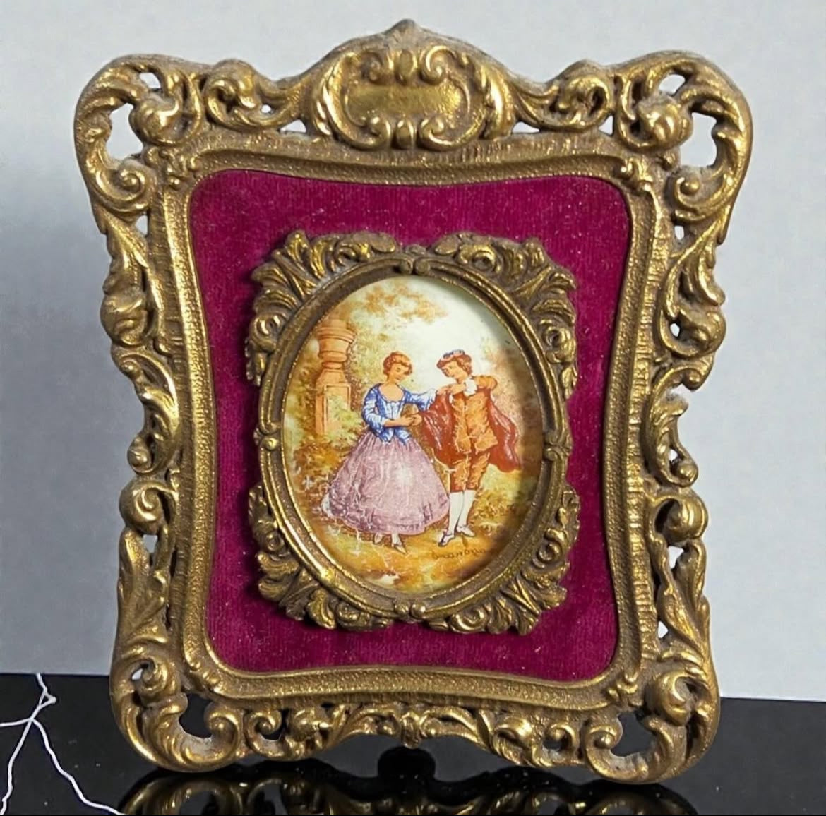 Brass Miniature Frames with Glass
